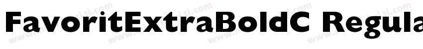 FavoritExtraBoldC Regular字体转换
